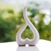 Heart Shape Porcelain Flower Vase for Home/Hotel/Office Decoration, Abstract Art   251723362446